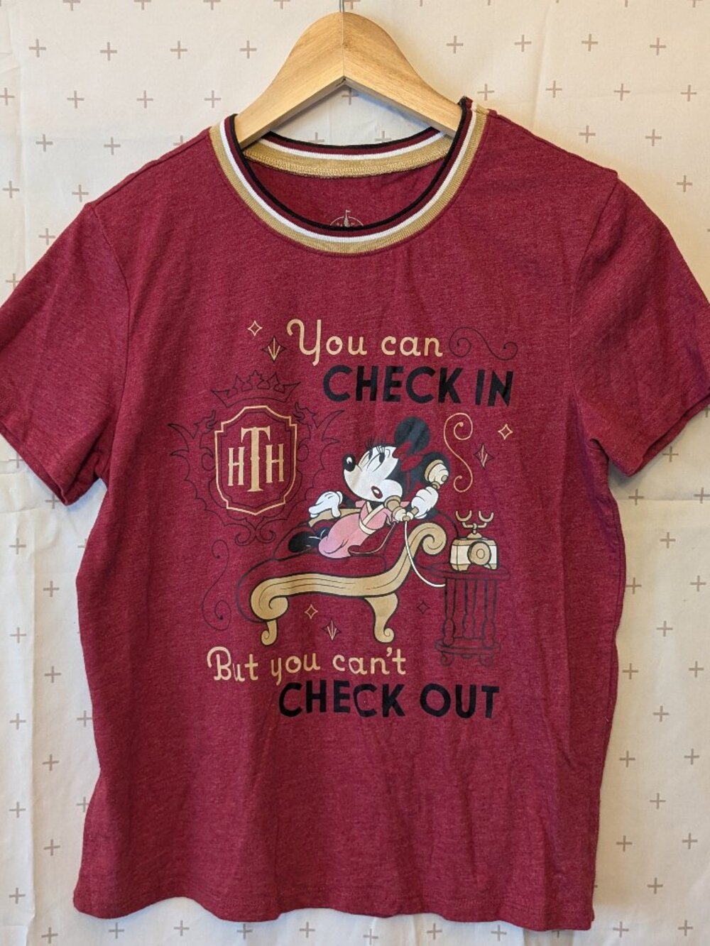 Disney Parks Tower of Terror Minnie Mouse collectible shirt women's medium